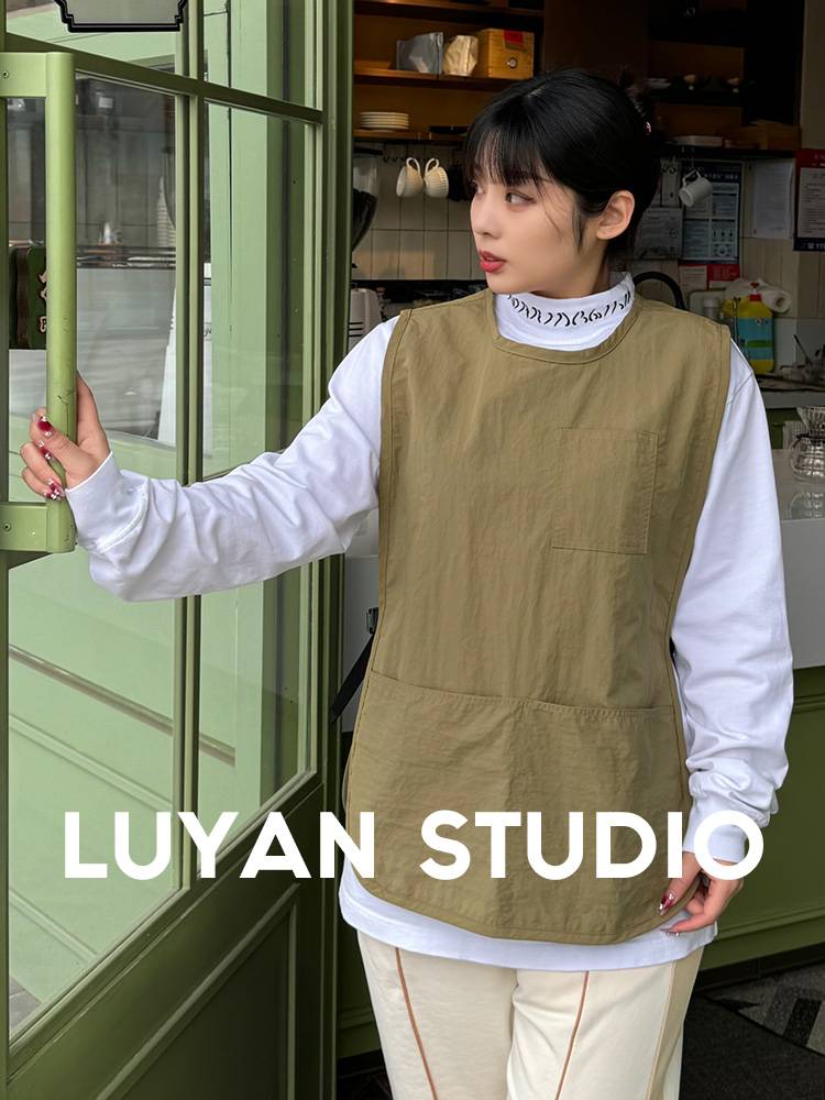 Household apron, milk tea cover, waterproof parent -child painting vest baking workers, dining women's work clothes custom men