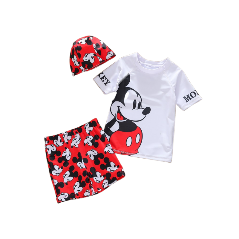 Boys swimsuit split short -sleeved suit cartoon car McQueen cute Thomas middle and young children fast dry boys swimsuit
