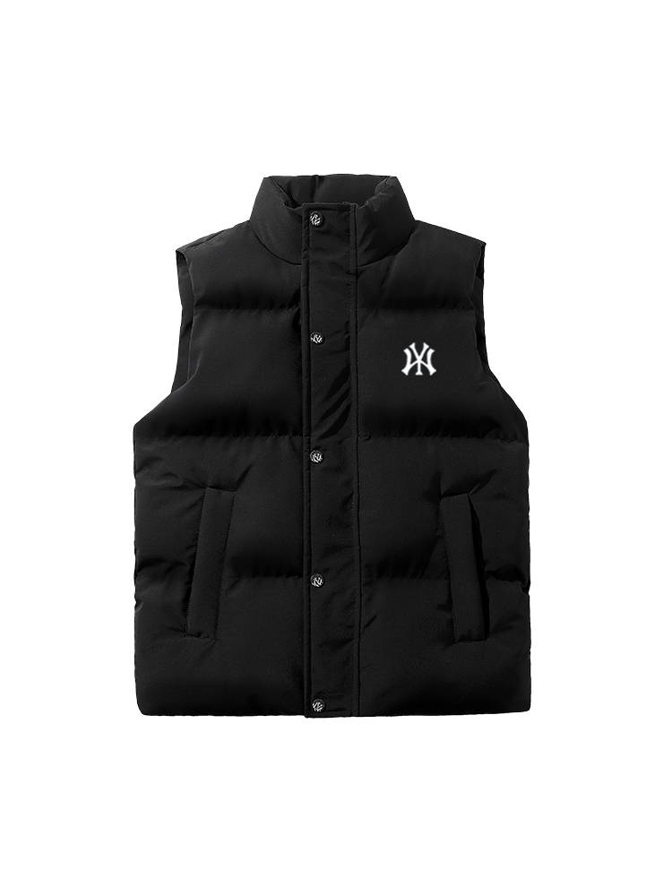 NY & Wa down cotton vest men and women autumn and winter thickened warm horse cotton cotton clothing large size shoulder vest tide