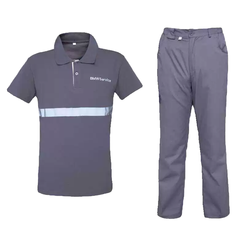 Summer BMW work clothes short -sleeved T -shirt POLO shirt 4S shop workpiece pretend to repair after -sale workshop custom workshop
