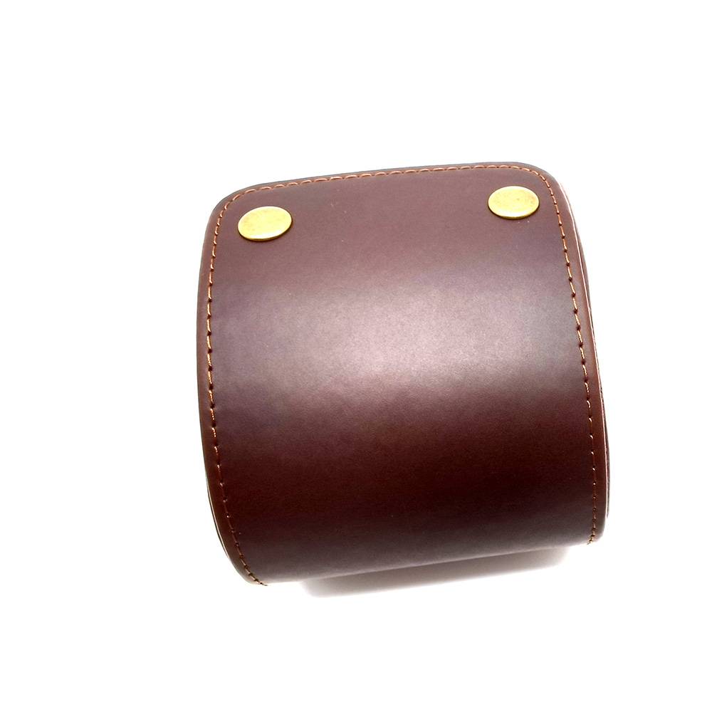 Spot retro crazy horse leather watch box convenient outdoor travel couple watch storage box