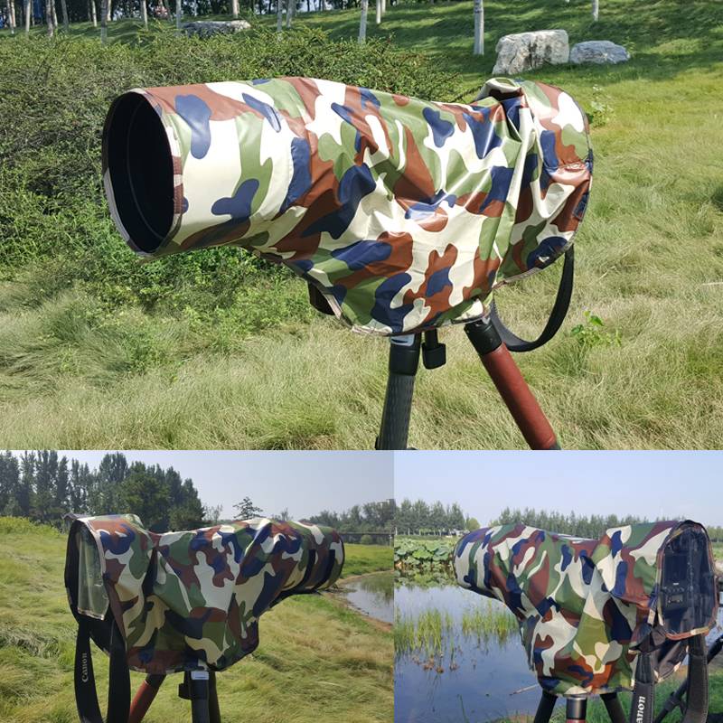 Baizhuo SLR camera mid-telephoto lens anti-shirt cover raincoat anti-snow-proof camouflage camouflage pumping bird jacket, bird Tenglong, 150-600 300 400 800 outdoor camouflage