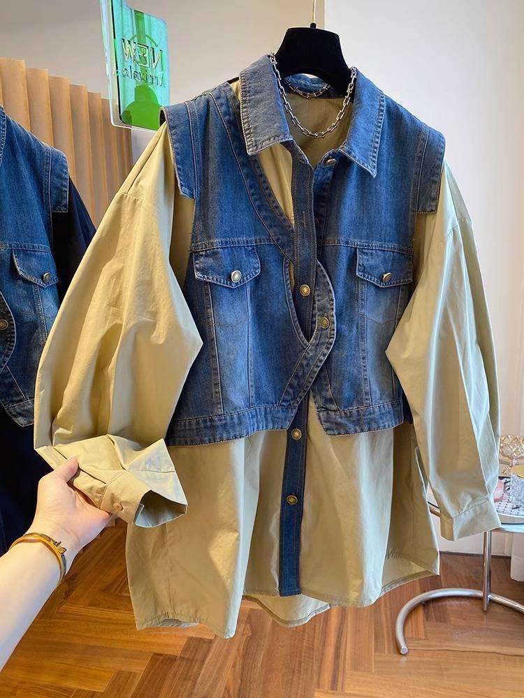 Designing two pairs of calf shirts, a big, loose, thin, remouldered shirt