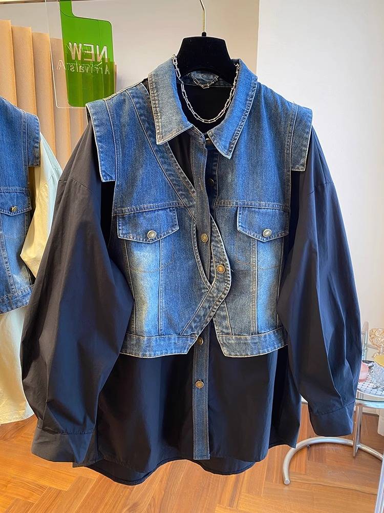 Designing two pairs of calf shirts, a big, loose, thin, remouldered shirt