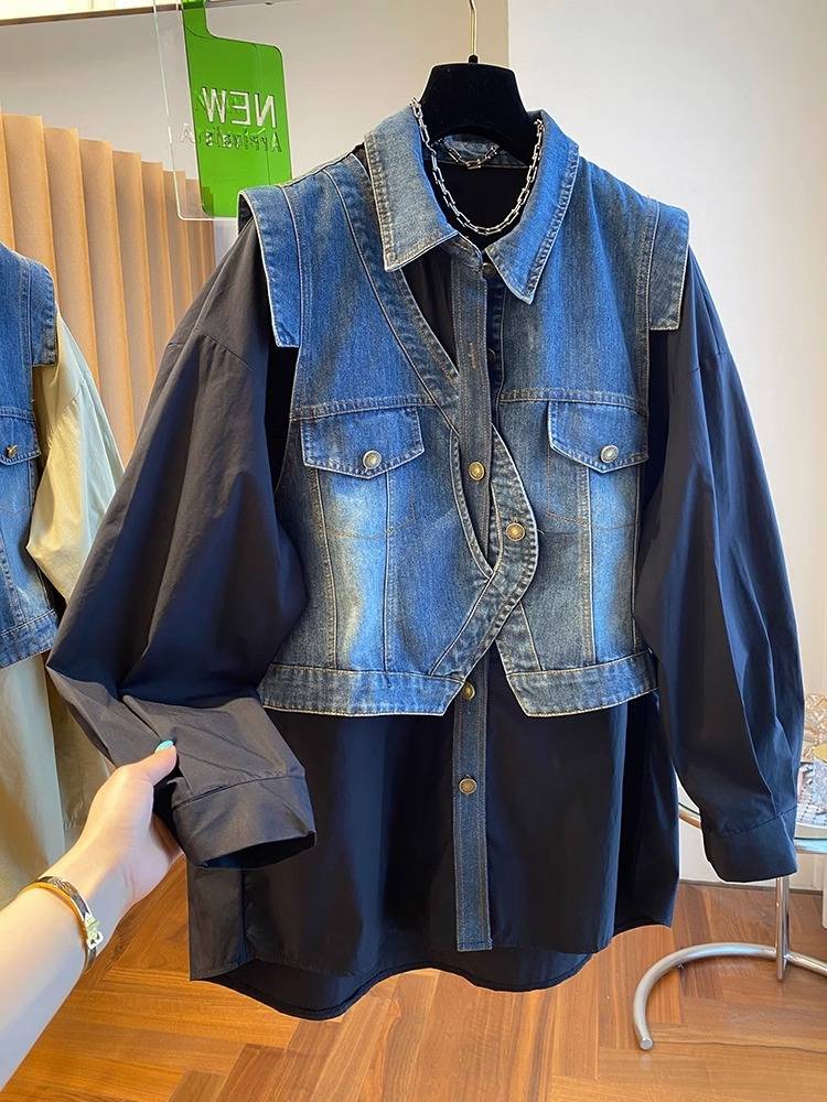 Designing two pairs of calf shirts, a big, loose, thin, remouldered shirt