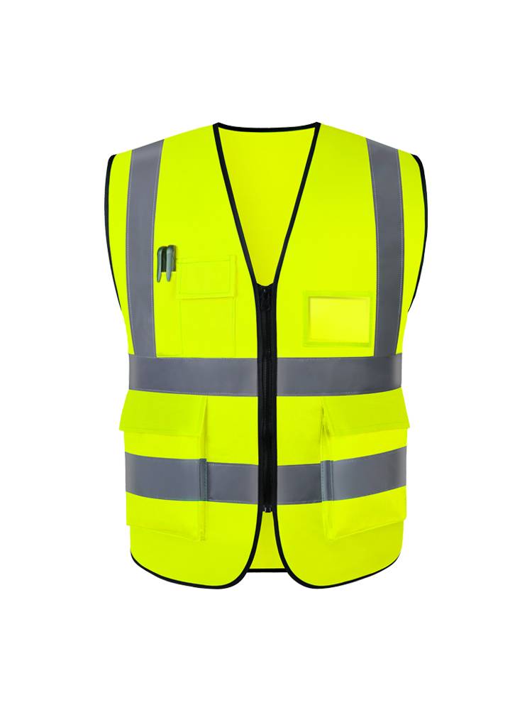 Reflective safety vest construction vest vest custom print logo traffic breathable sanitation garden yellow clothes