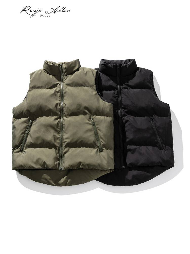Rouje allen vest coat jacket jacket men's tide brand warm cotton jacket cotton clothing versatile vest
