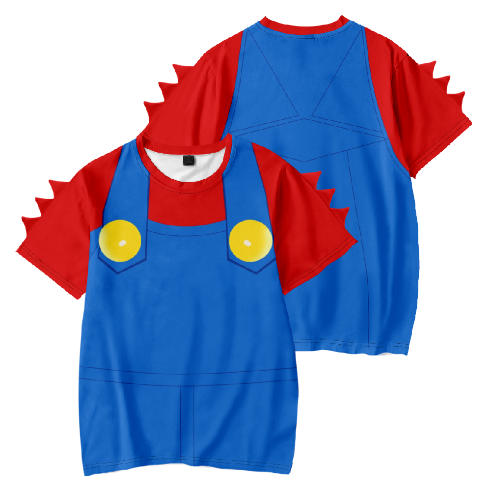 THE MARIO BROTHERS' SUMMER BOYS WITH A T-SHIRT AND A CHILD'S SHORTS
