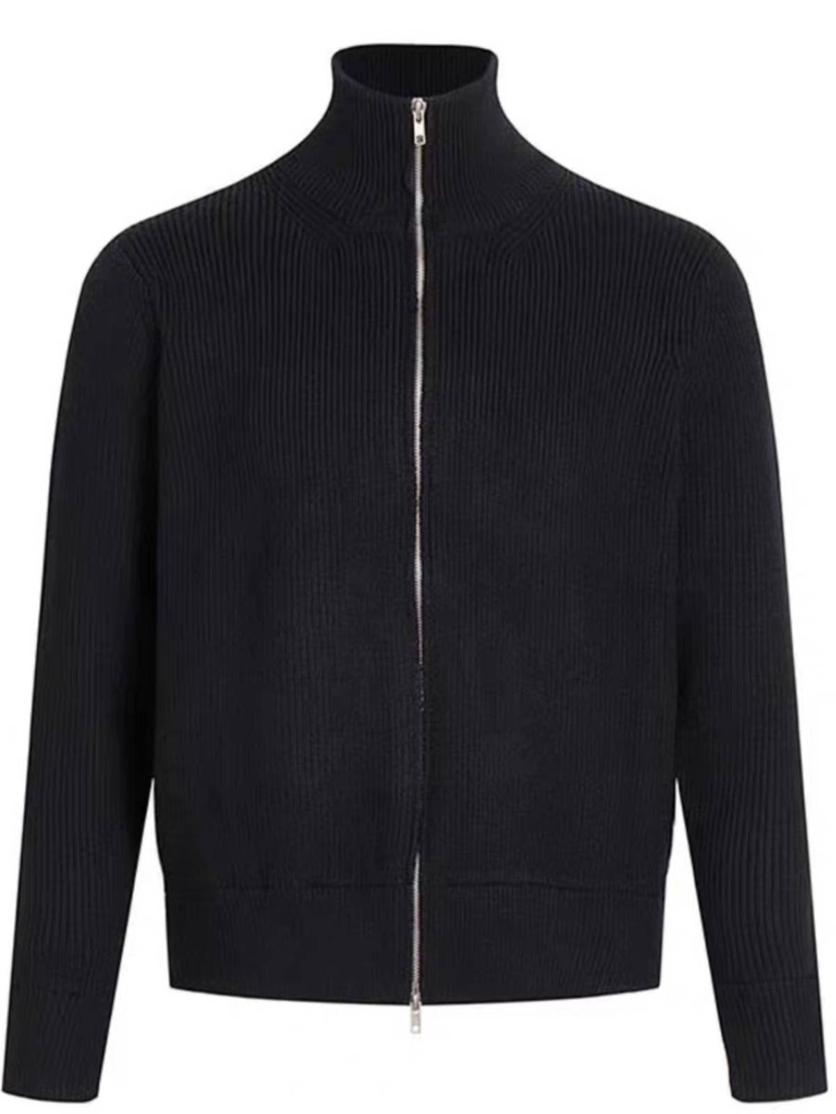 Morgiela original Mage -style zipper tall wool cardigan sweater MM6 sweater jacket