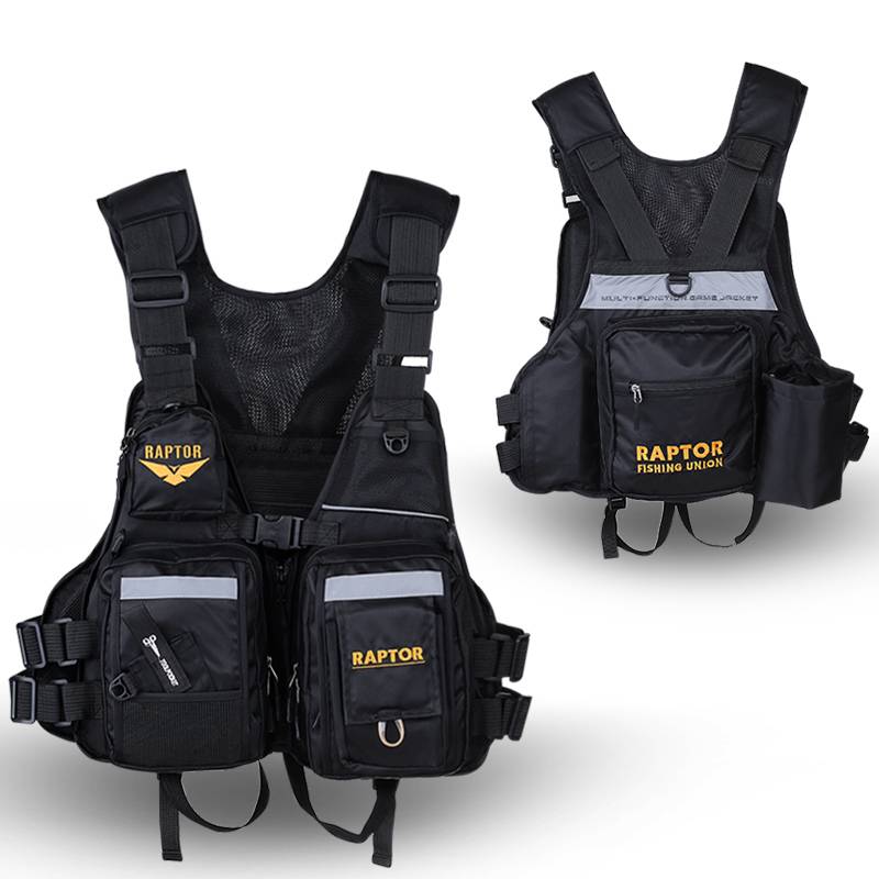 Raptor fishing life jacket is super thin lightweight adult professional ship vest large buoyancy vest portable rock fishing Luya