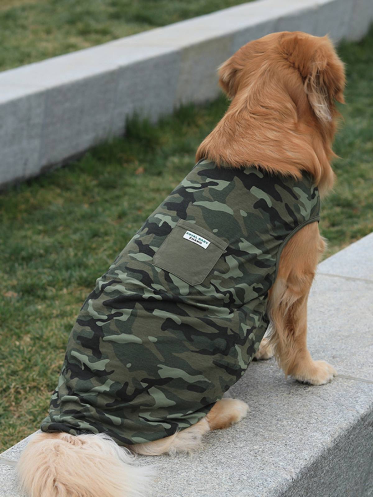 Dog clothes summer camouflage vest tactical police dog vest puppy teddy Bar bears small dog golden retriever