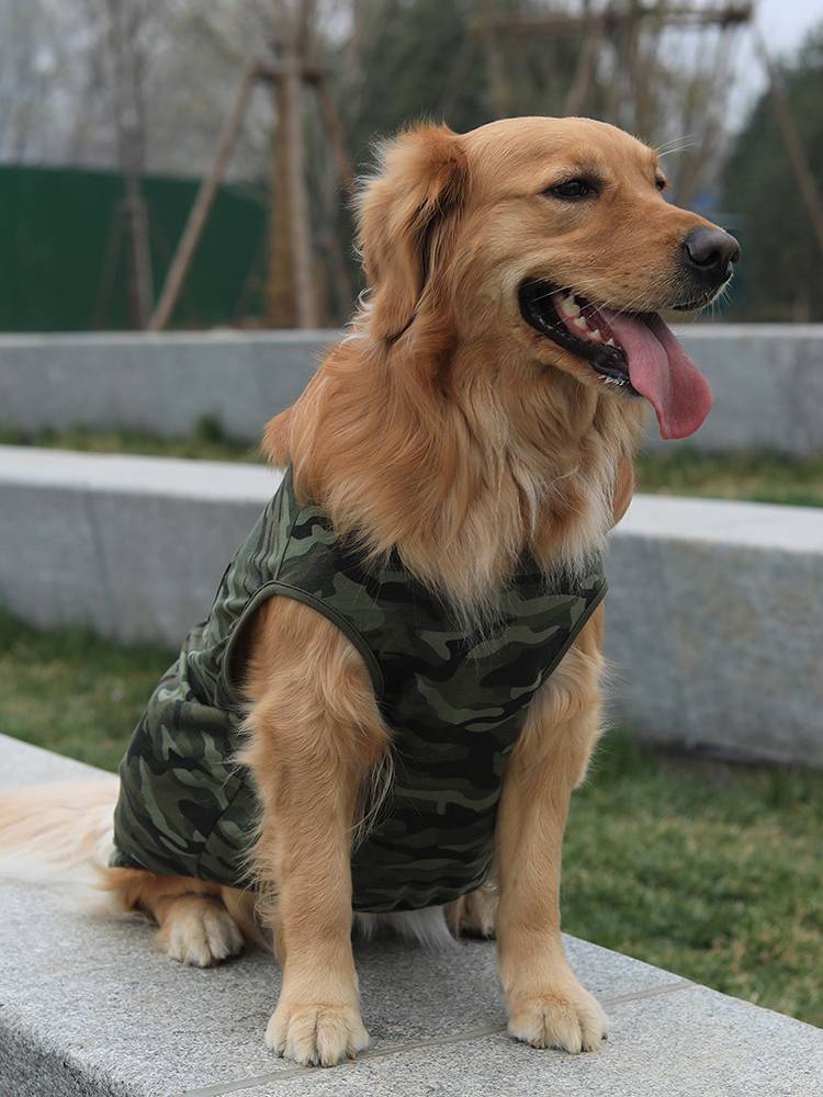 Dog clothes summer camouflage vest tactical police dog vest puppy teddy Bar bears small dog golden retriever