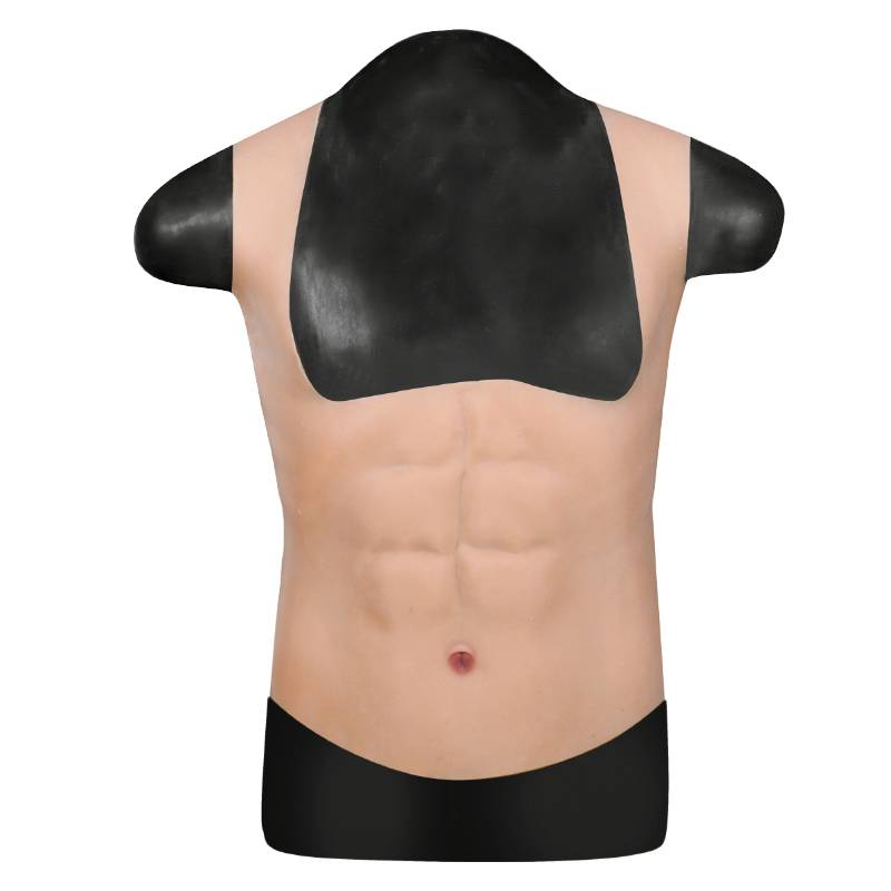 Hongshan women's muscle clothing silicone gum abdominal muscle vest line fitness artifact hollow summer cool cosplay props net red