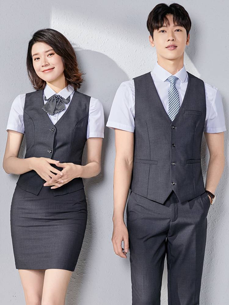 BAR KTV WAITRESS, SUMMER SHORT-SLEEVE HOTEL RESTAURANT, DESK ROOM, PONY-CLOTHING SUIT