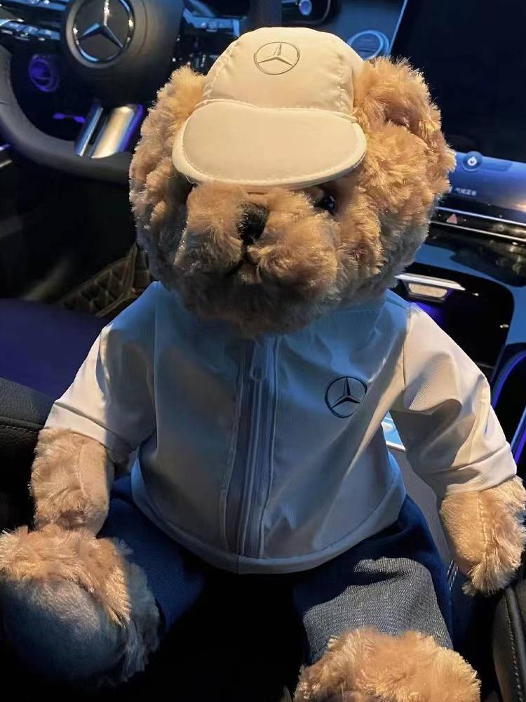 Audi Land Rover BMW Mercedes -Benz car 4S shop plush toy gift Teddy bear doll custom co -driver