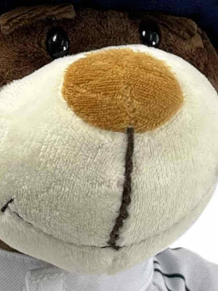 B m w BMW bear racing clothing Bava teddy bear motorcycle bear leather coat mini bull dog 4S shop boutique