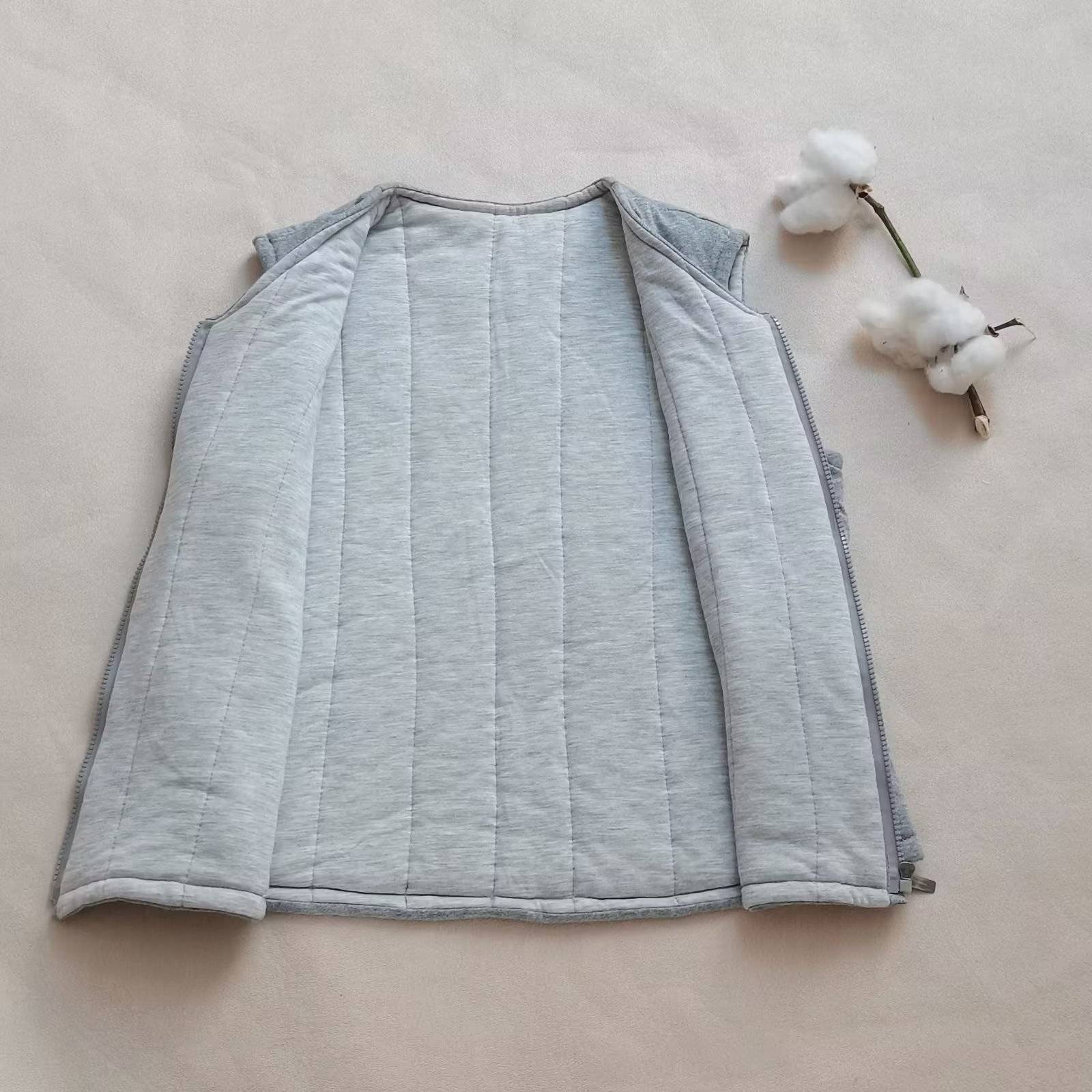 Traditional handmade vests pure cotton men and women V -neck zipper, shoulder, shoulder, shoulder, shoulder, shoulder, shoulder, shoulder, shoulder, shoulder, shoulder, shoulder, shoulder, shoulder, shoulder, shoulder, shoulder, shoulder, shoulder, should