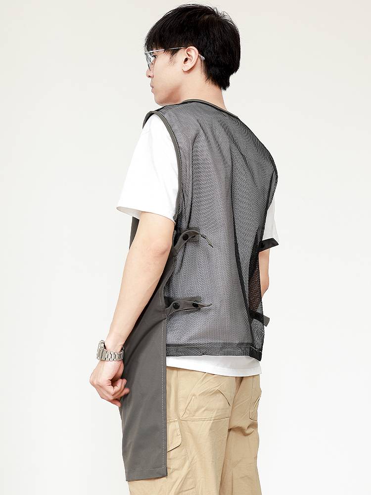Japanese -style anti -splashing waterman vest hood work apron custom logo men's and women's restaurant coffee shop