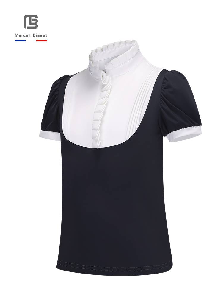 Children's equestrian short -sleeved shirt spring and summer horses -riding horses top long -sleeved T -shirt horse riding children's Knight service 633