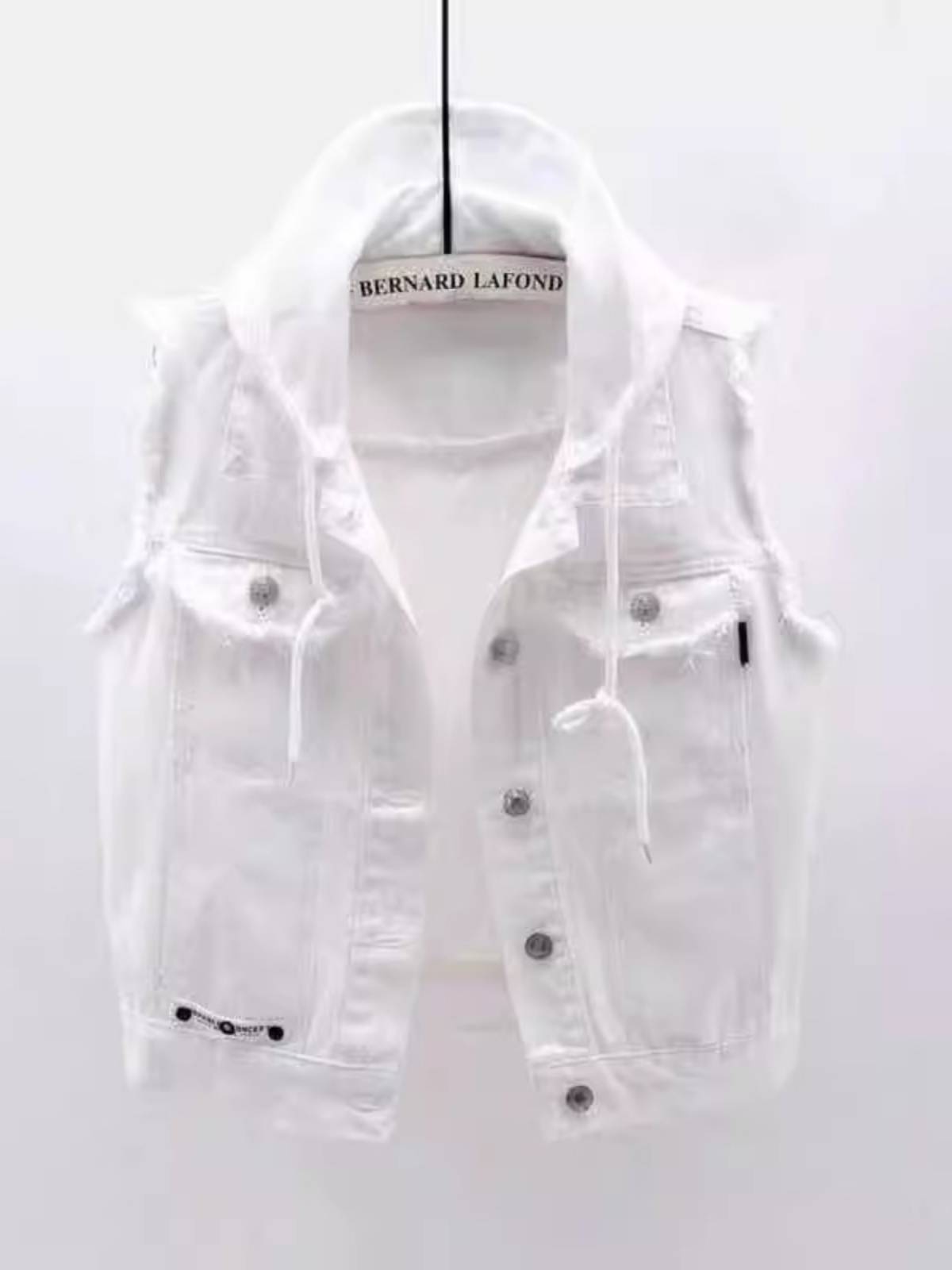 Cowboy Margintes Women Wear Europe 2024 Spring and Autumn New Korean Version Western Personality Fashion Vests Shoulder Shoulder