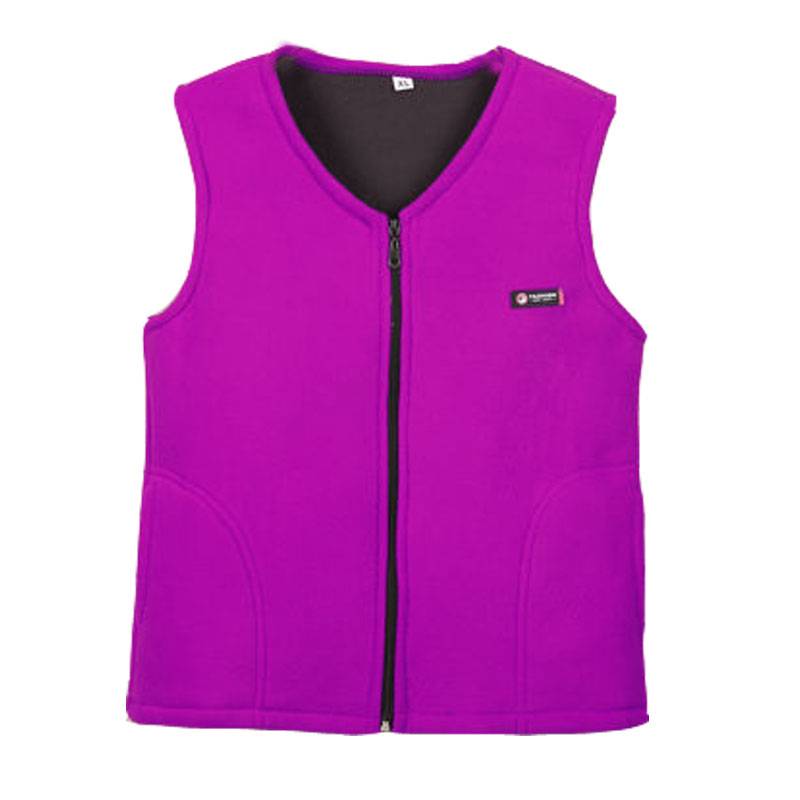 Middle -aged and elderly women's clothing autumn and winter velvet vests mothers plus velvet thickened large -size fleece horses clamping shoulder jacket vest
