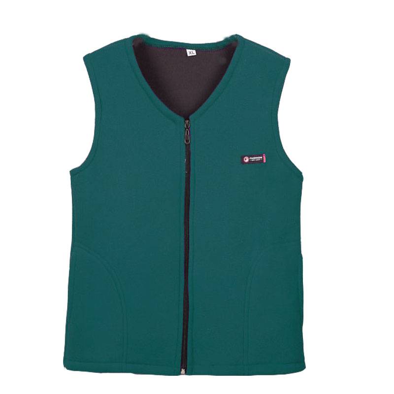 Middle -aged and elderly women's clothing autumn and winter velvet vests mothers plus velvet thickened large -size fleece horses clamping shoulder jacket vest