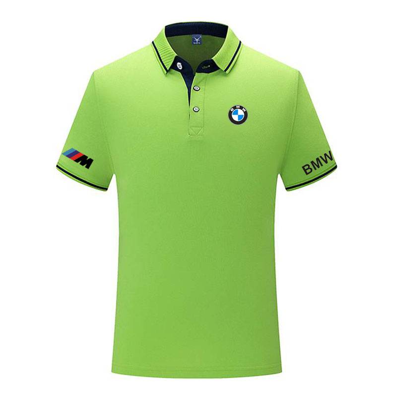 Summer BMW clothes POLO shirt short -sleeved lapel T -shirt 4S shop work clothes Mercedes -Benz Audi LOGO customization