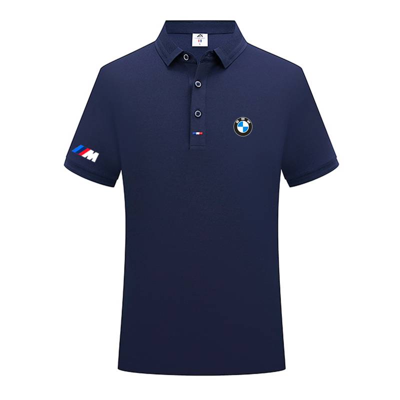 BMW BMW short -sleeved POLO shirt summer casual 100 top 4S shop lapel work clothes custom printing work clothes T -shirt