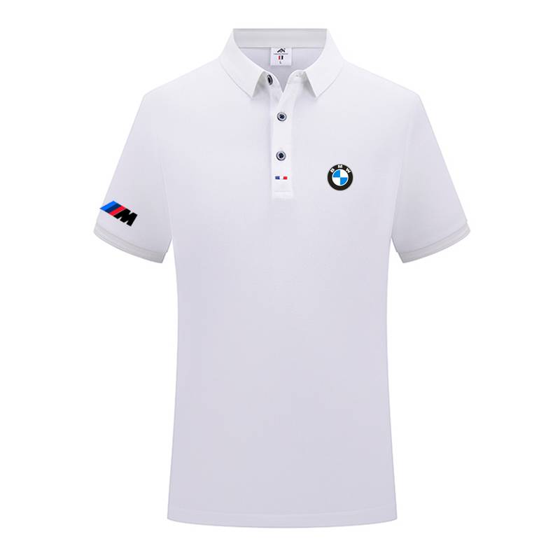 BMW BMW short -sleeved POLO shirt summer casual 100 top 4S shop lapel work clothes custom printing work clothes T -shirt