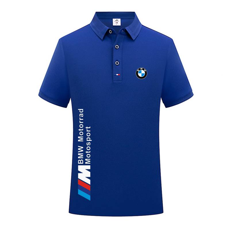 BMW BMW short -sleeved POLO shirt summer casual 100 top 4S shop lapel work clothes custom printing work clothes T -shirt
