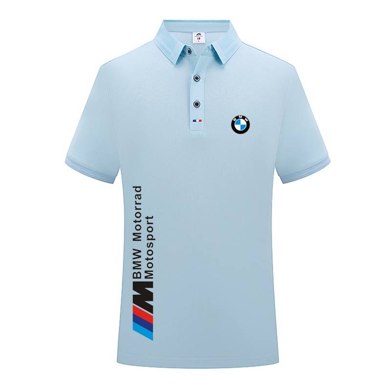 BMW BMW short -sleeved POLO shirt summer casual 100 top 4S shop lapel work clothes custom printing work clothes T -shirt