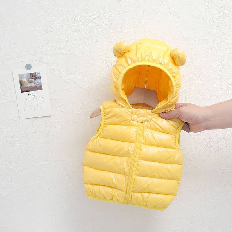 Infant down jacket vest 011, winter 2 young and small children freehand vest 3 Female baby 4 warm cotton jacket 5 jacket