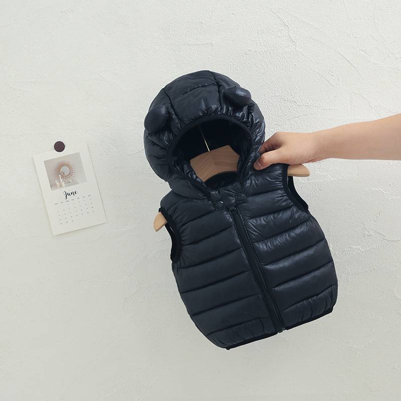 Infant down jacket vest 011, winter 2 young and small children freehand vest 3 Female baby 4 warm cotton jacket 5 jacket
