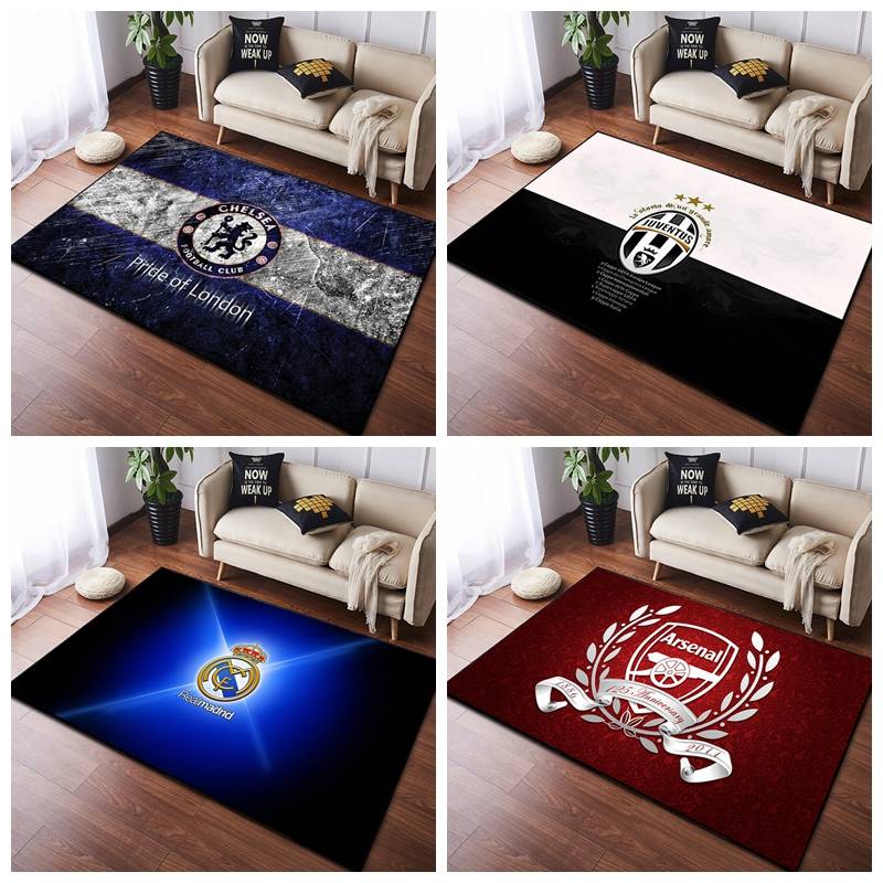 Creative Manchester United Real Madrid AC Milan Football Club logo carpet tide brand room bedroom bedside cushion can be customized