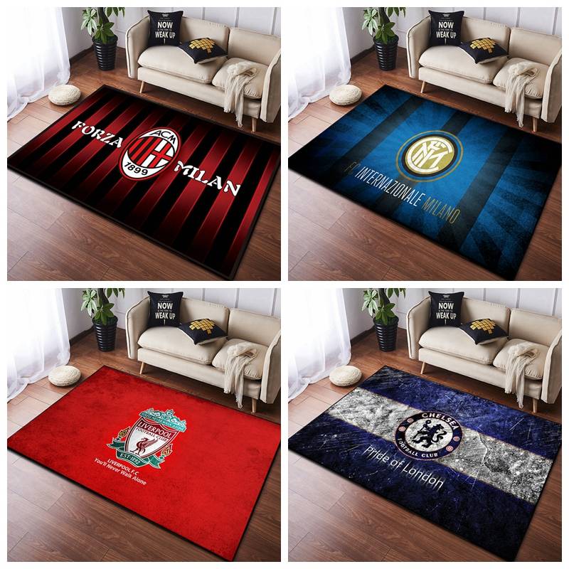 Creative Manchester United Real Madrid AC Milan Football Club logo carpet tide brand room bedroom bedside cushion can be customized