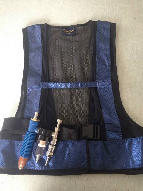 Welding worker heatstroke cooling and cooling goldcan brand vest air -conditioned air -conditioning air -conditioned vest air compressor vortex pipe aluminum alloy