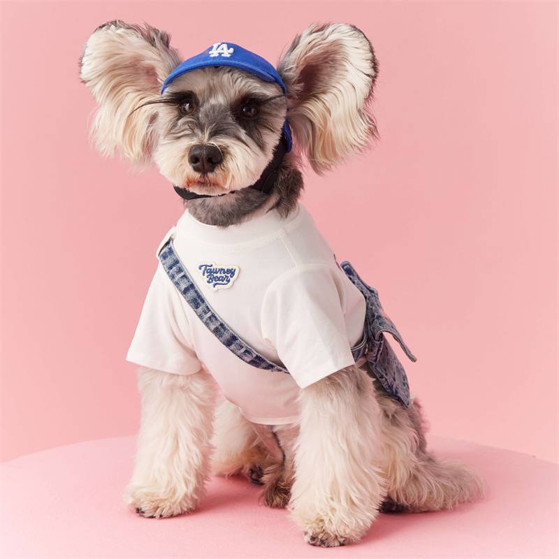 Puppy dogs in summer thin T -shirts in Sherry Berki Teddy Yorkyonia Malzis cat clothes with a backpack