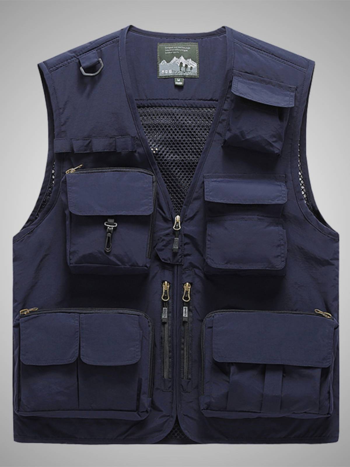 Bull goods!Europe and the United States have large size!Tail Men's Outdoor Mountaineering Fishing Vests Multi -Pocket Vest