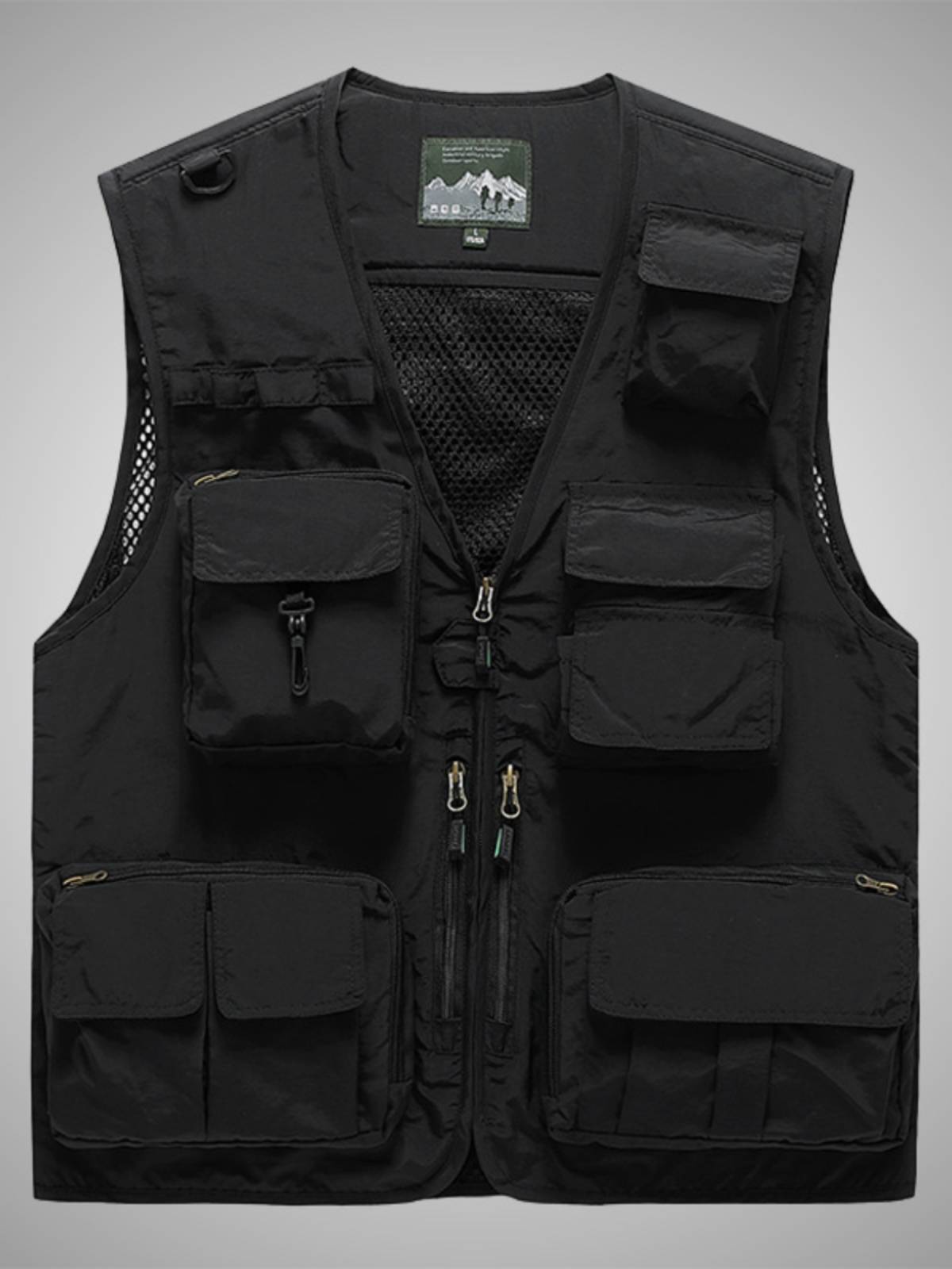 Bull goods!Europe and the United States have large size!Tail Men's Outdoor Mountaineering Fishing Vests Multi -Pocket Vest