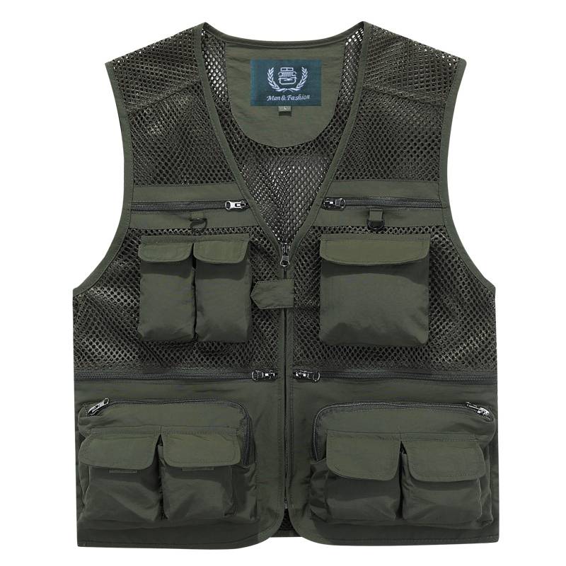 Xia Bo see the car network eye vest photography director reporter reporter vests multi -bags of shoulder -shoulder fishing horses and men