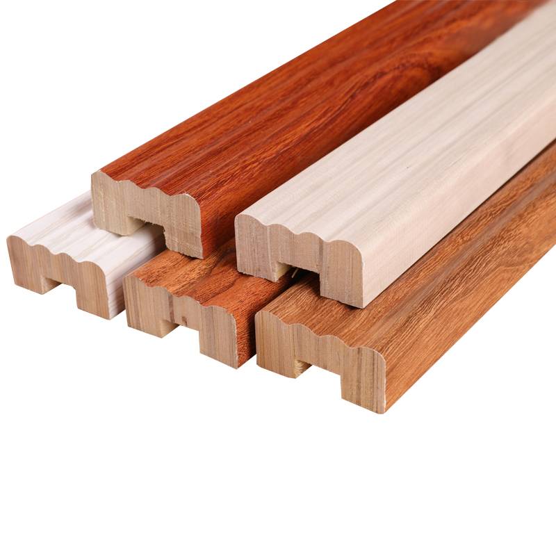 Solid wood Roman column paint -free decorative line wardrobe edge bars ecological paint palette closure of stamped side decorative lines