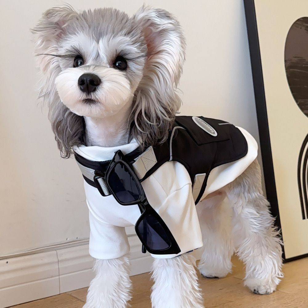 Dog clothes Four Seasons Press Workers Vests Vests Pets Direction Sheronori than Bear Shiba Inu West Tall Cool
