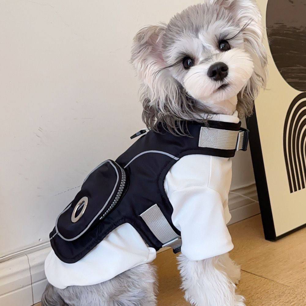 Dog clothes Four Seasons Press Workers Vests Vests Pets Direction Sheronori than Bear Shiba Inu West Tall Cool
