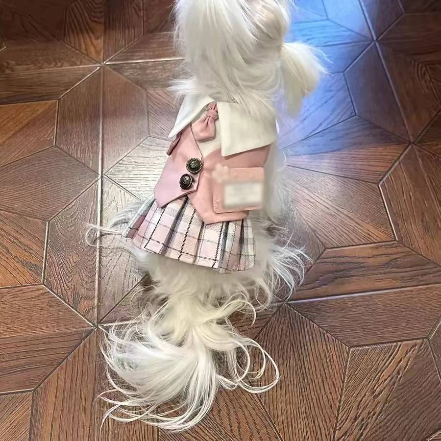 Spring and Autumn Puppy College installed JK uniforms Malzis York Schiki Bear pet dog clothes