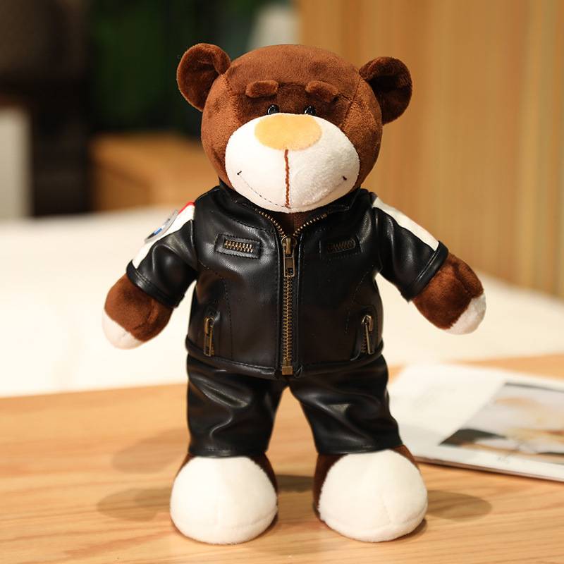 BMW BMW BMW bear dolls, little bear motorcycle decorative doll traveler car tail box pendant baby gift