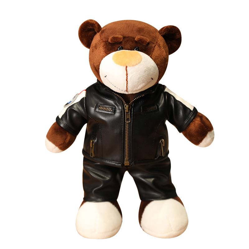 BMW BMW BMW bear dolls, little bear motorcycle decorative doll traveler car tail box pendant baby gift