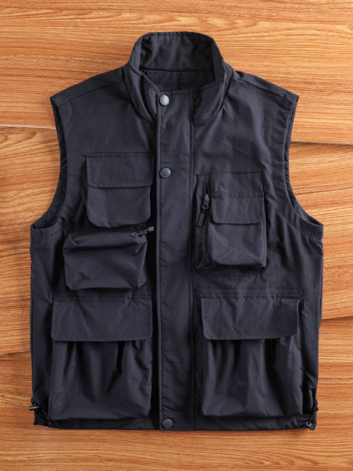 American multi -function vest men's riding, shoulder outdoor sports horse clamping work wind pocket poly pocket fishing vest