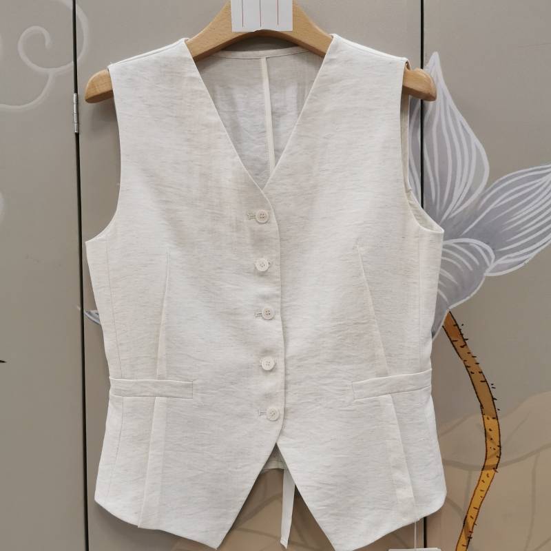 316-43T30837 Genuine 2024 Summer Single Dripping Vests, Wide-leg Pants Two-piece Pants Women's UX