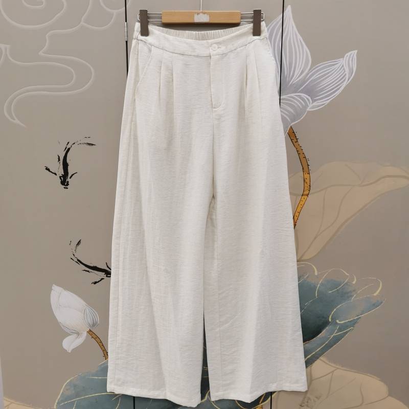 316-43T30837 Genuine 2024 Summer Single Dripping Vests, Wide-leg Pants Two-piece Pants Women's UX