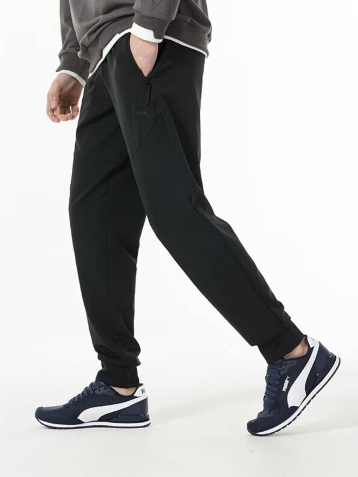 Puma sports pants men's pants spring new casual pants comfortable running fitness woven long pants 62617701